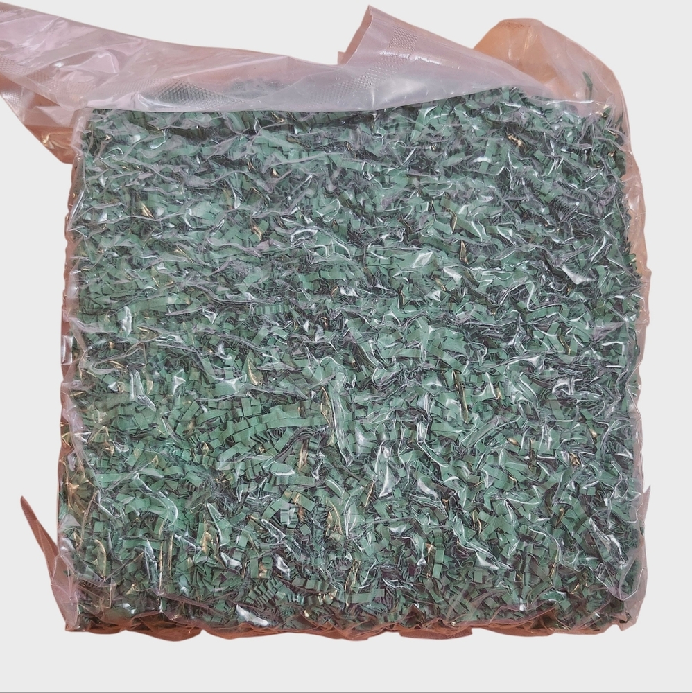 Green Crinkle Cut Shredded Paper 1.5lbs